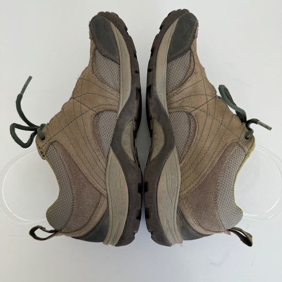 Chaco Womens Brown Leather Green Detail Azula Mesh Casual Hiking Shoe Size 7 - Picture 5 of 11